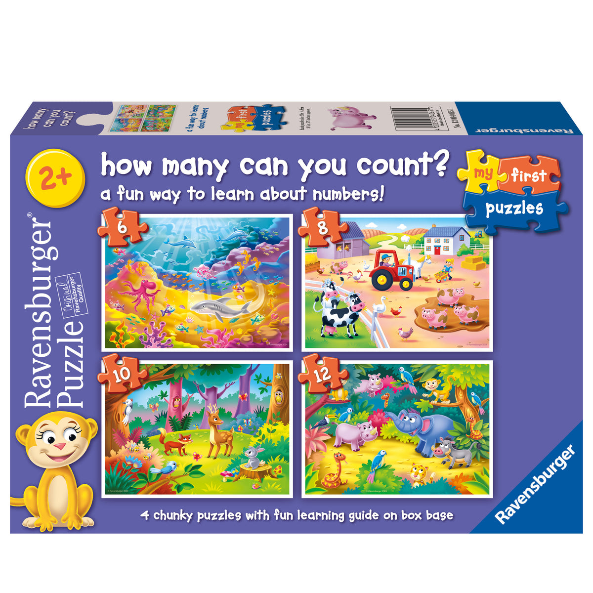 Ravensburger Puzzle How Many Can You Count 4 In a Box