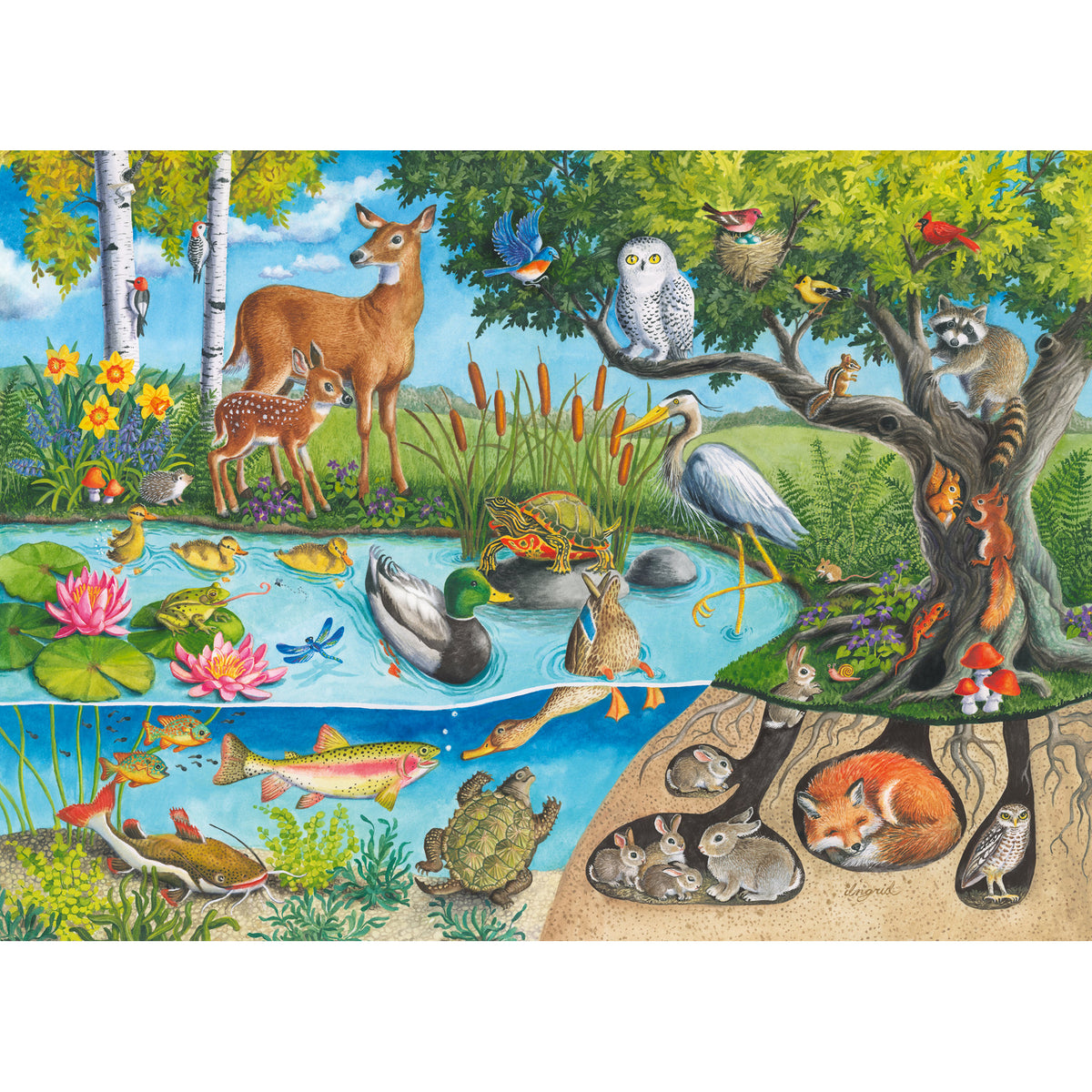 Ravensburger Puzzle Animals Above and Below 60 Piece