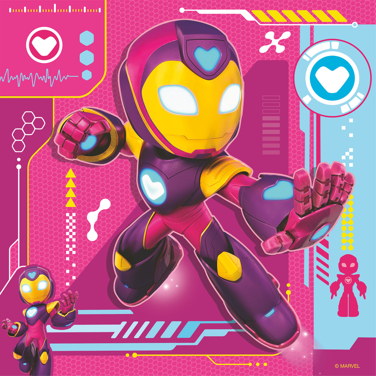 Ravensburger Puzzle Iron Man & His Awesome Friends 3 x 49 Piece