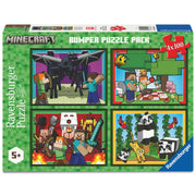 Ravensburger Puzzle Minecraft Realms & Adventure 4 x 100 Piece