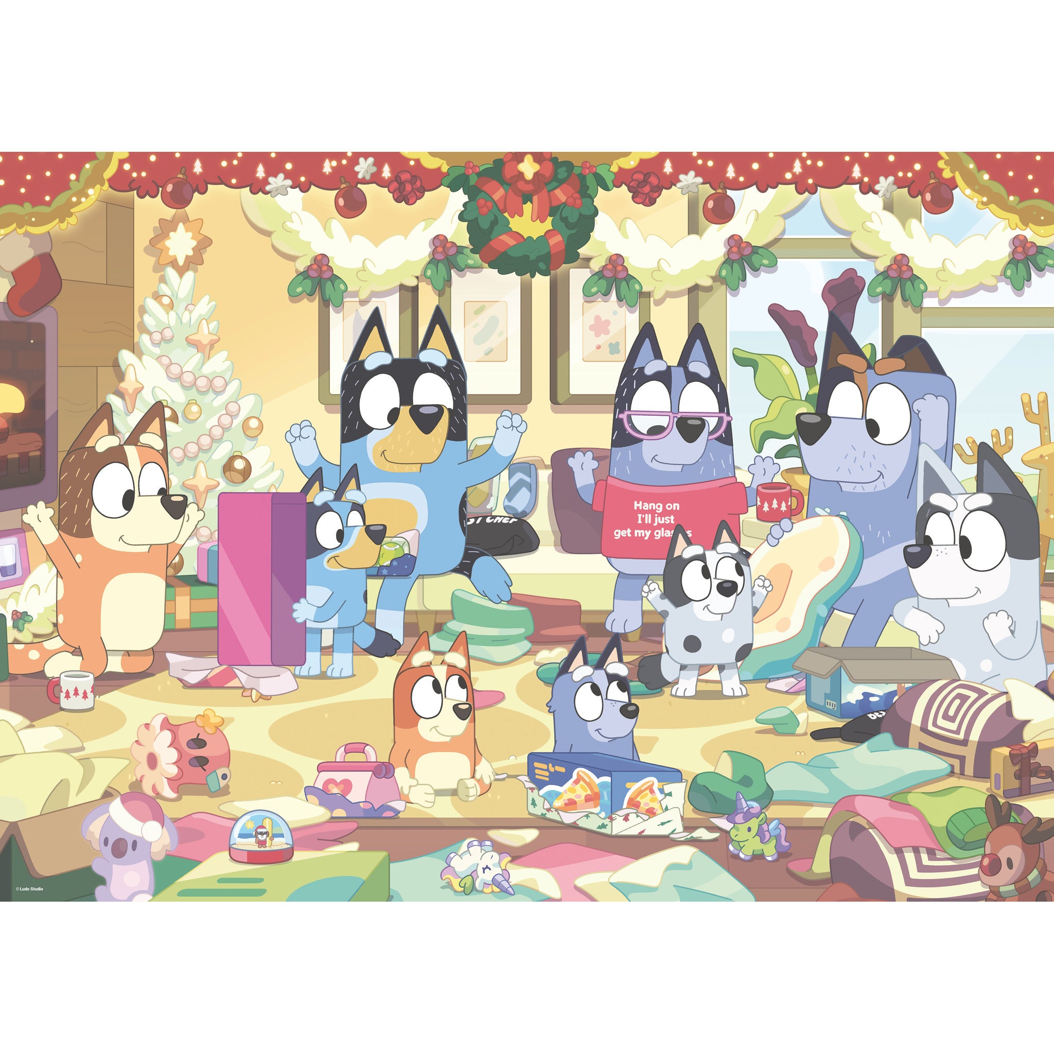 Ravensburger Puzzle Bluey Chrsitmas Giant Floor Puzzle 24 Piece