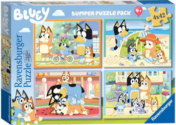 Ravensburger Bluey & Friends Bumper 4 Pack 42 Piece Jigsaw Puzzle