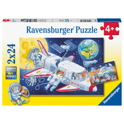 Ravensburger Puzzle Animals In Space 2 x 24 Piece
