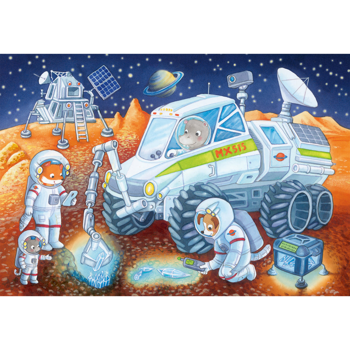 Ravensburger Puzzle Animals In Space 2 x 24 Piece