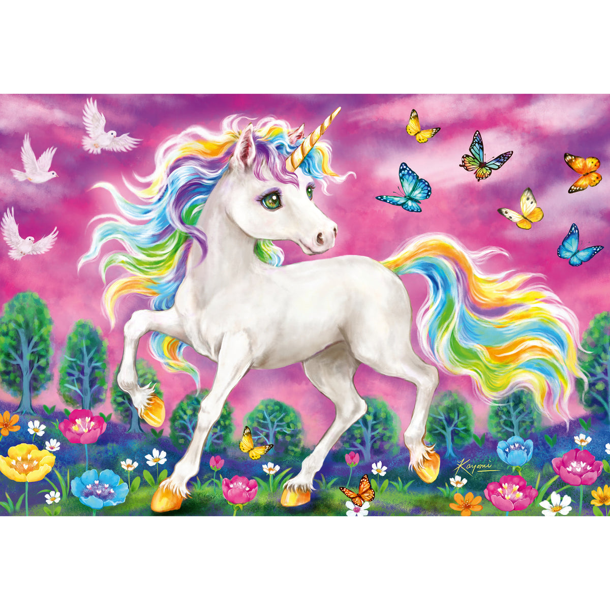 Ravensburger Puzzle Unicorn and Pegasus 2 x 24 Piece