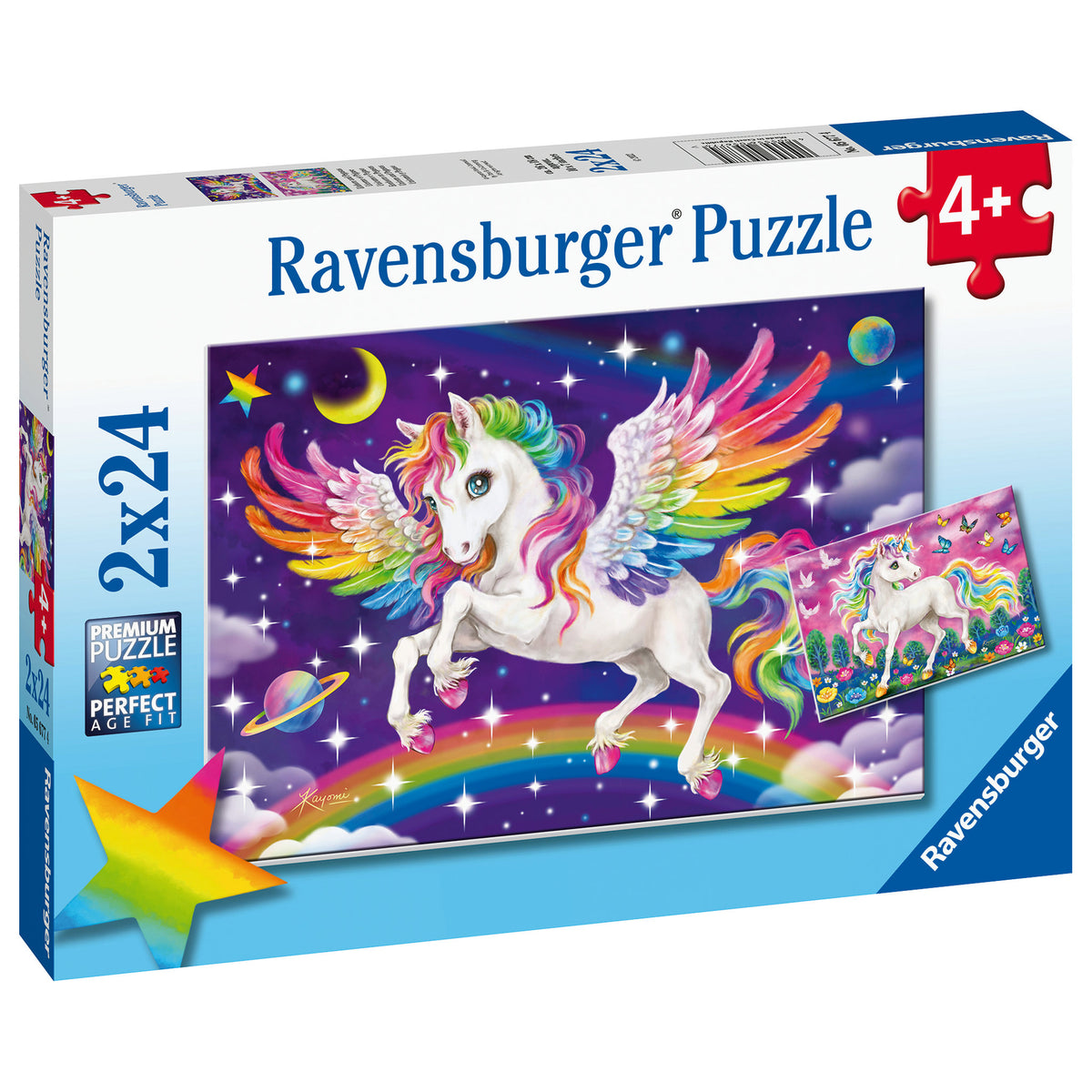 Ravensburger Puzzle Unicorn and Pegasus 2 x 24 Piece