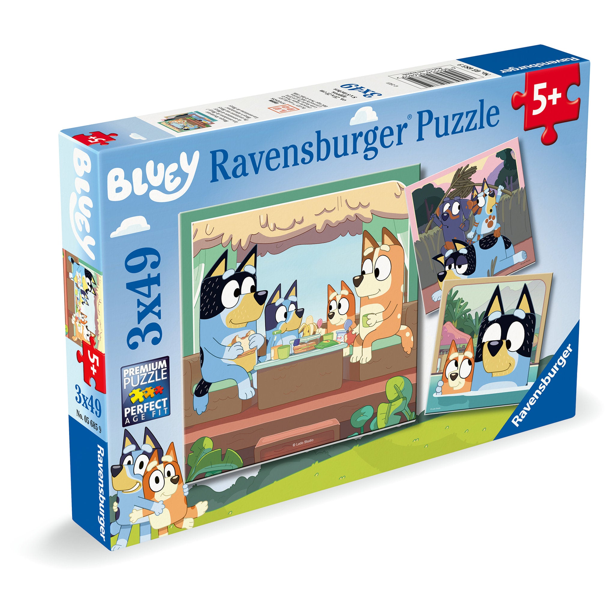 Ravensburger Puzzle Bluey 3 Pack of 49 Piece