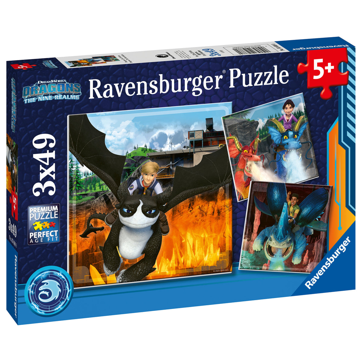 Ravensburger Puzzle Wild Things Dragons 3 x 49 Piece