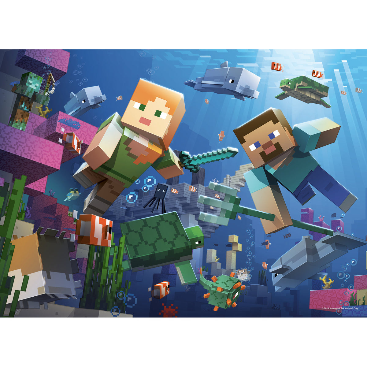 Ravensburger Puzzle Minecraft Bumper 4 x 100 Piece