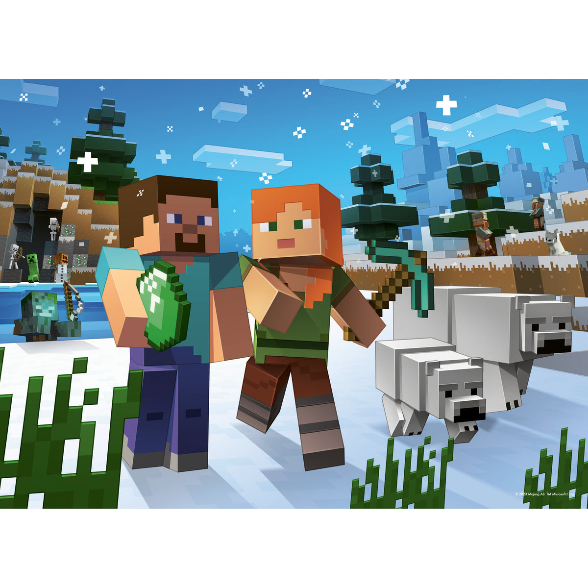 Ravensburger Puzzle Minecraft Bumper 4 x 100 Piece