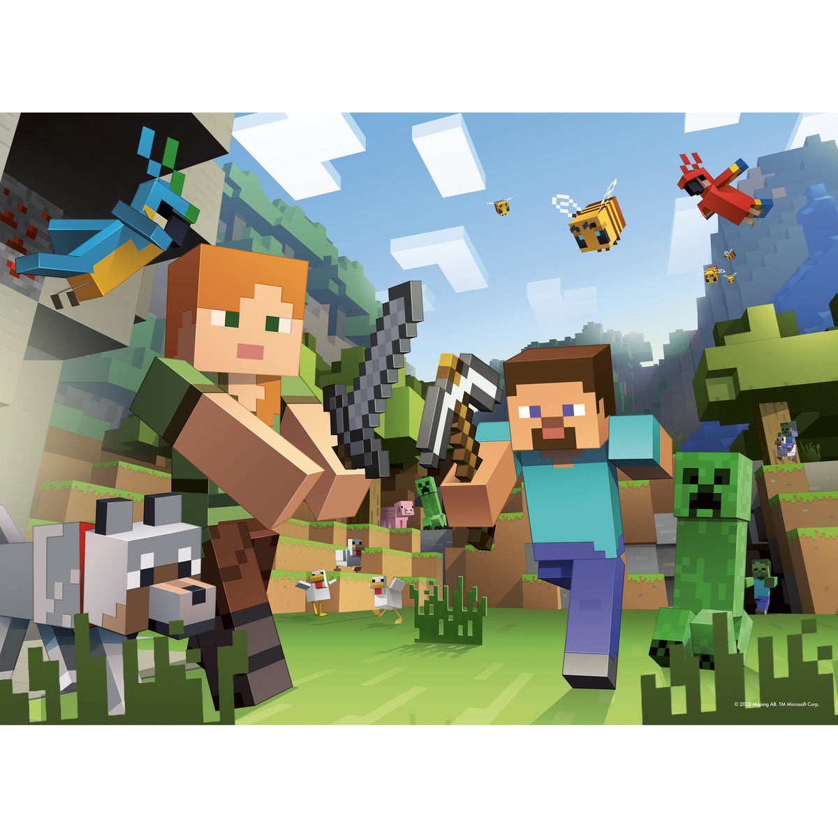 Ravensburger Puzzle Minecraft Bumper 4 x 100 Piece