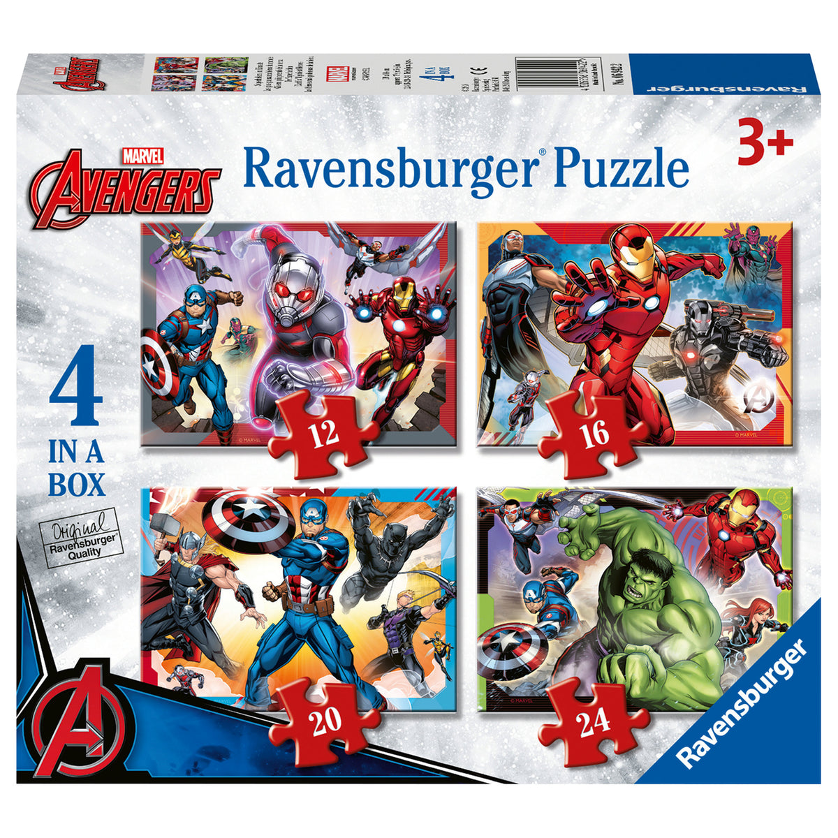 Ravensburger Puzzle Marvel Avenger 4 In a Box