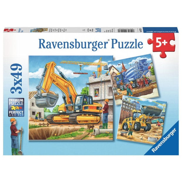 Ravensburger Construction Vehicle 3x49 Piece - Toyworld Australia