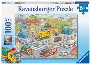 Ravensburger Vehicles In The City 100 Piece - Toyworld Australia