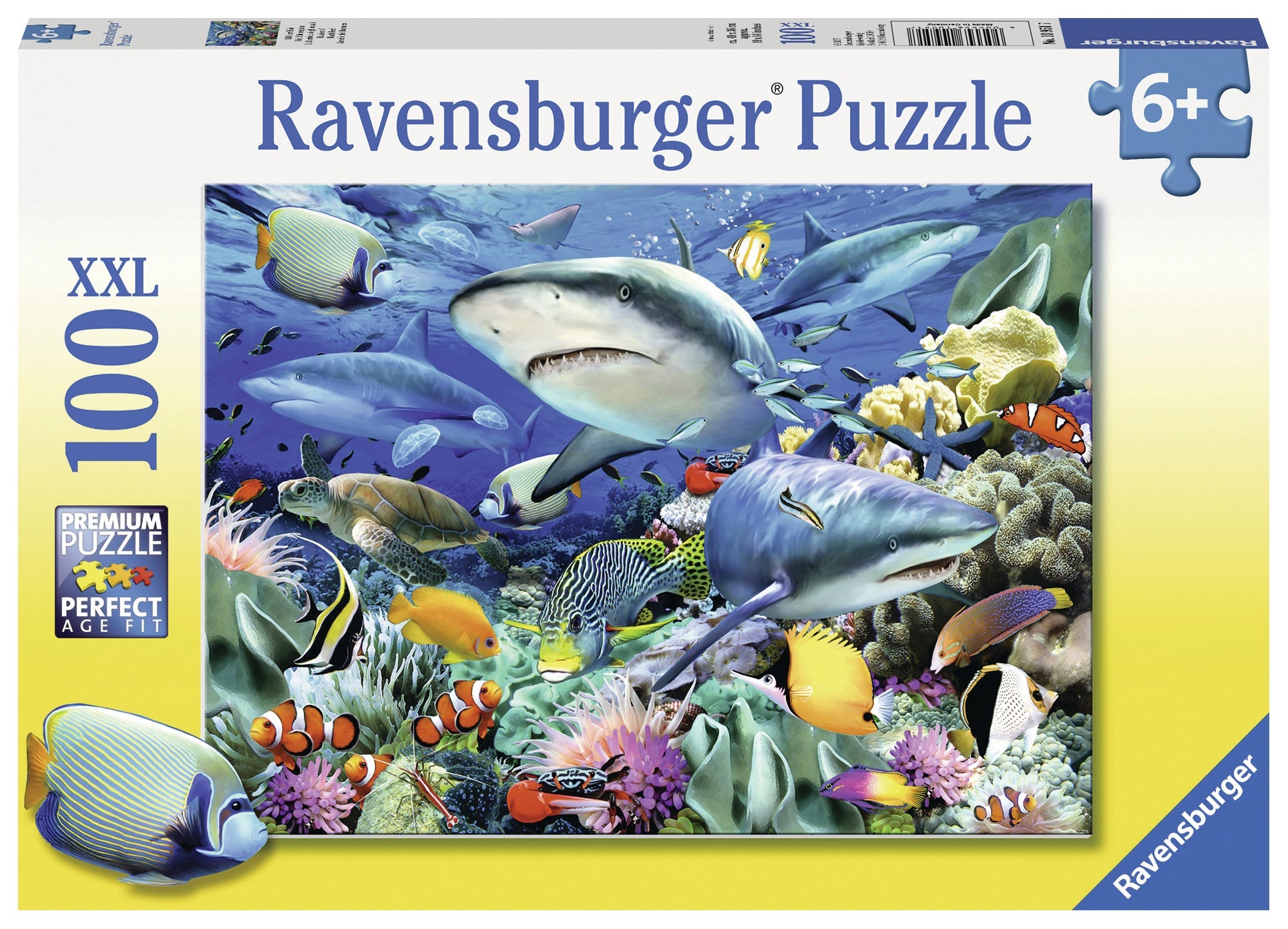 Ravensburger Reef Of The Sharks 100 Piece - Toyworld Australia