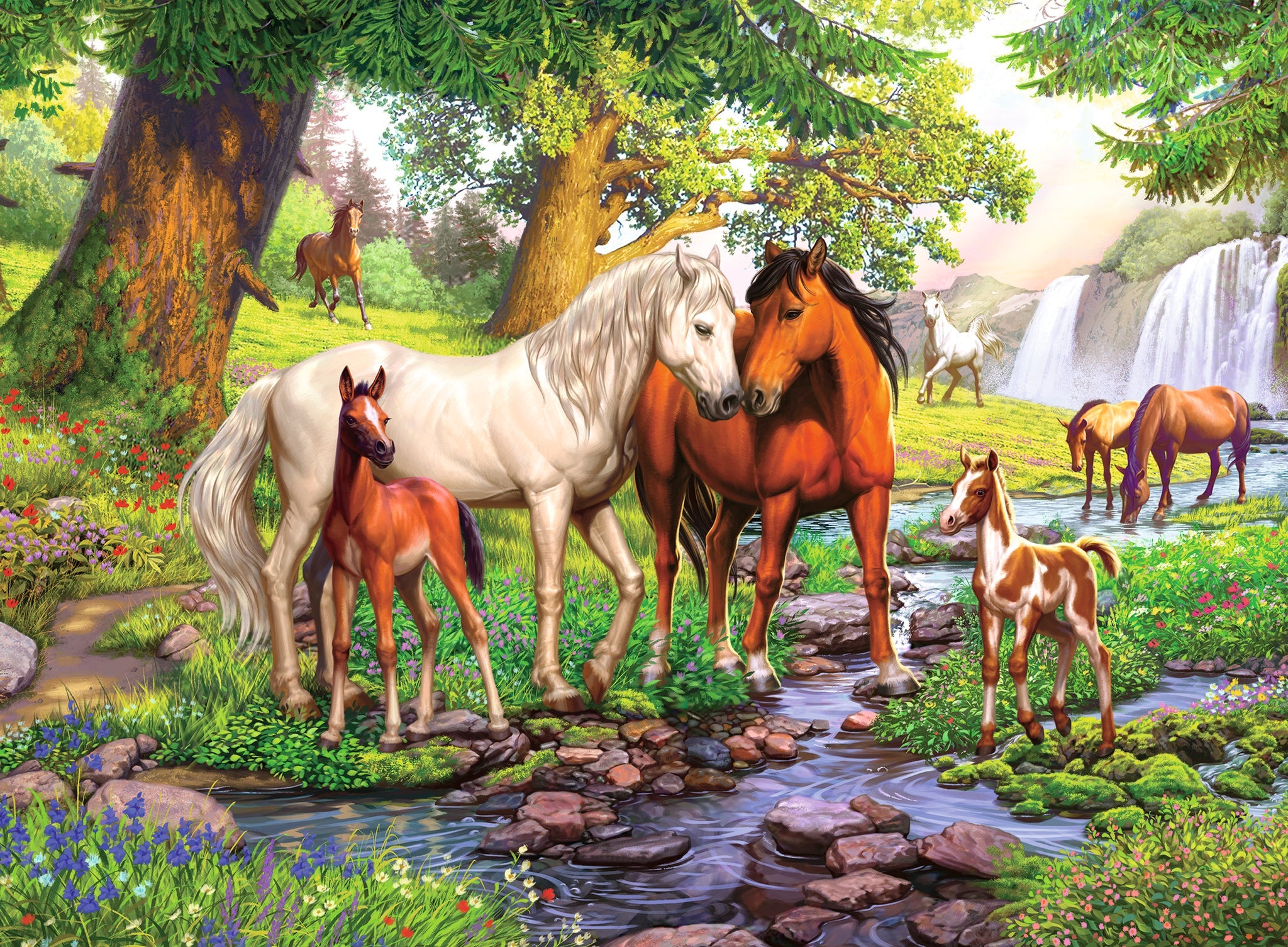 Ravensburger Horses By The Stream 300 Piece - Toyworld Australia