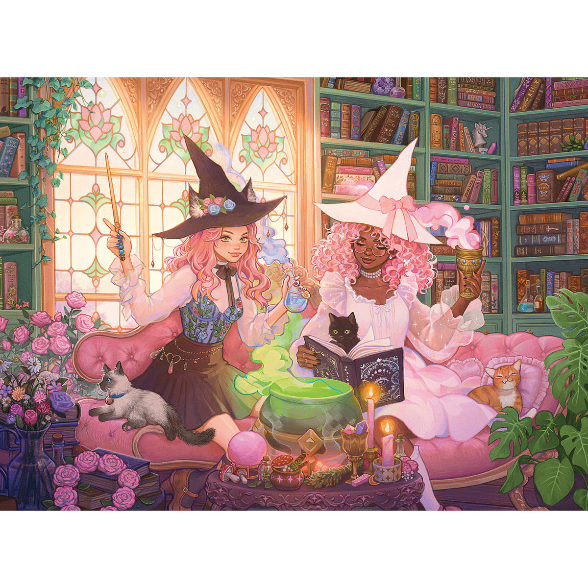 Ravensburger Puzzle Enchanting Library 200 Piece