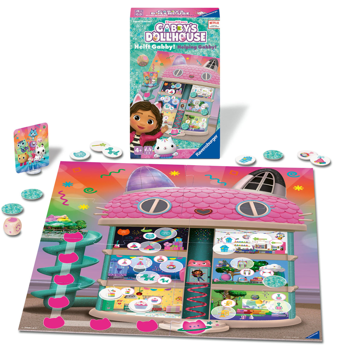 Ravensburger Gabby's Dollhouse Helping Gabby Game