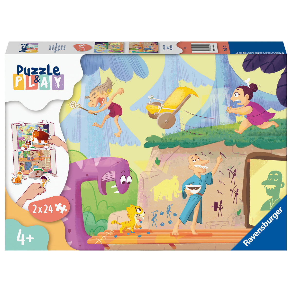 Ravensburger Puzzle Prehistoric People 2 x 24 Piece