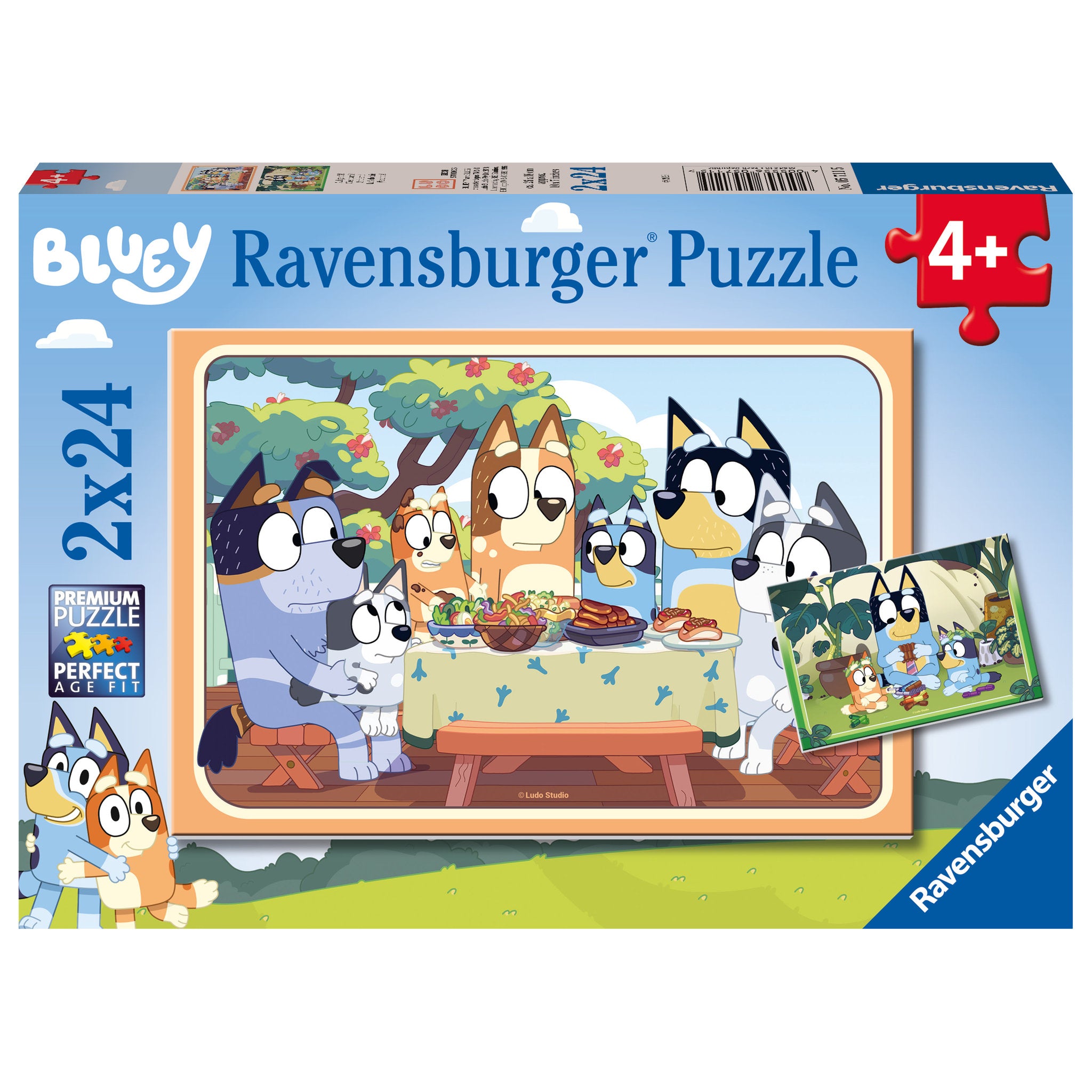 Ravensburger Puzzle Bluey 2 Pack 24 Pieces