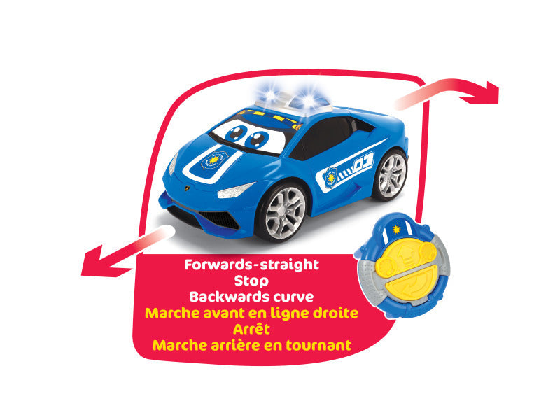 Dickie Toys Abc Infrared Remote Control Pauly Police Car 27cm