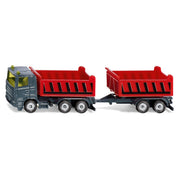 Siku Truck With Dumper Body & Tipping Trailer