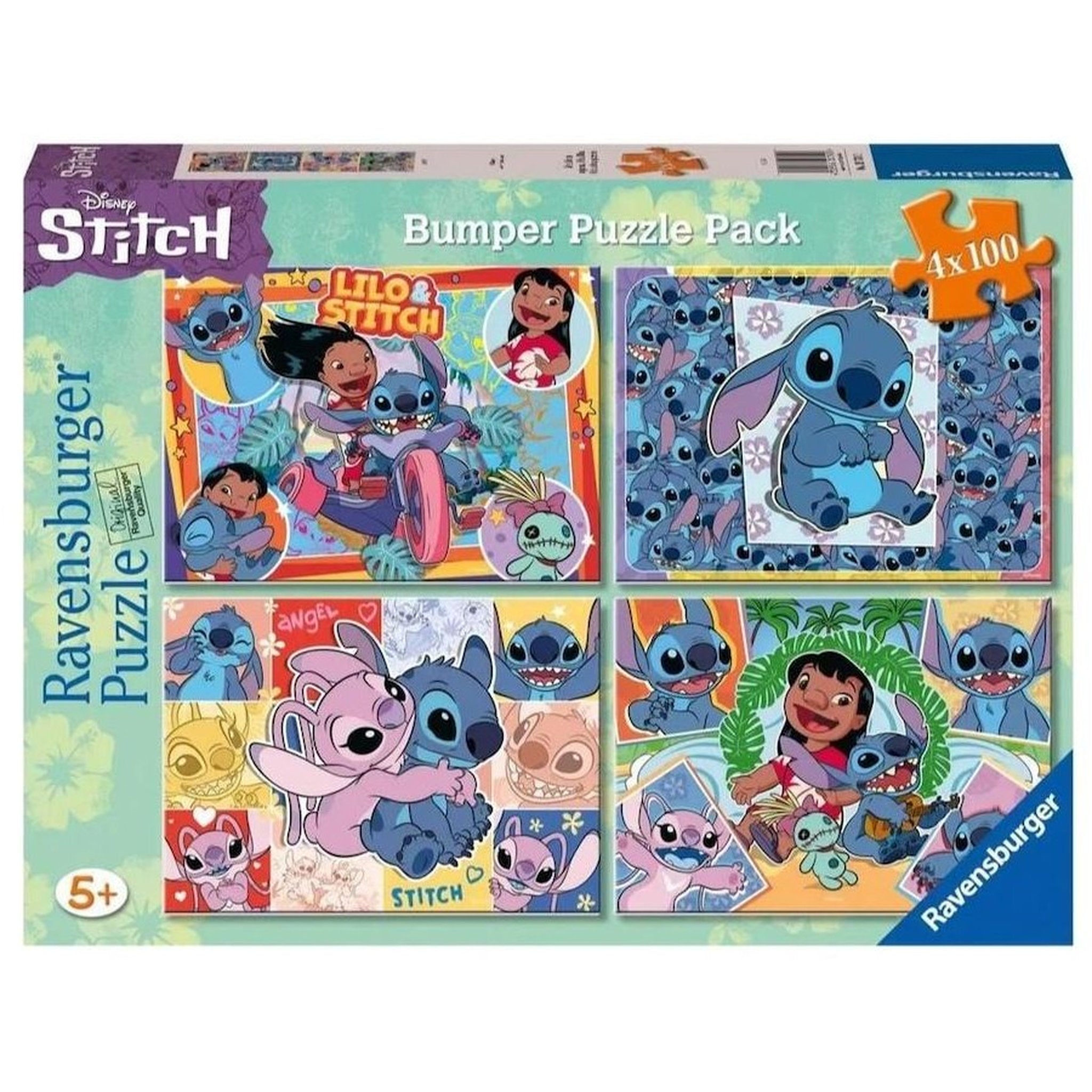 Ravensburger Puzzle Disney Stitch Bumper Pack 4 In a Box