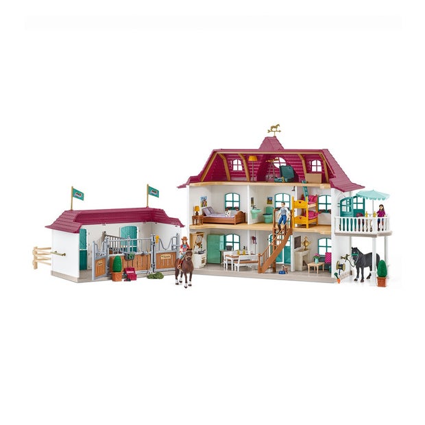 Schleich Horse Club Lakeside Country House And Stable Set - Toyworld Australia