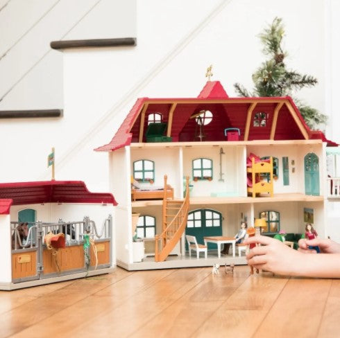 Schleich Horse Club Lakeside Country House And Stable Set - Toyworld Australia