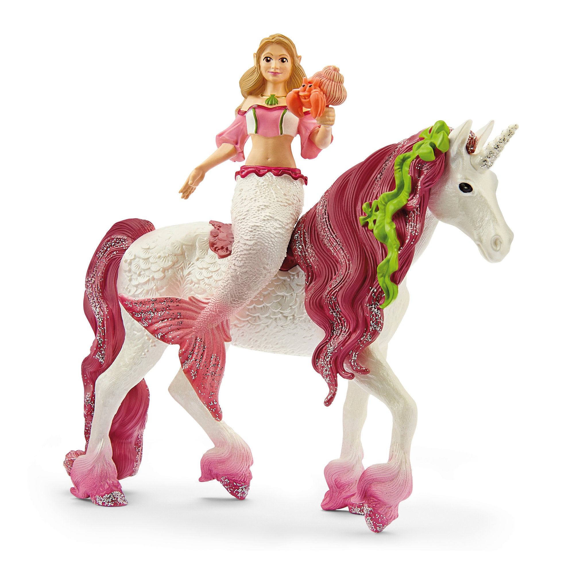 Schleich Mermaid Feya Riding Unicorn
