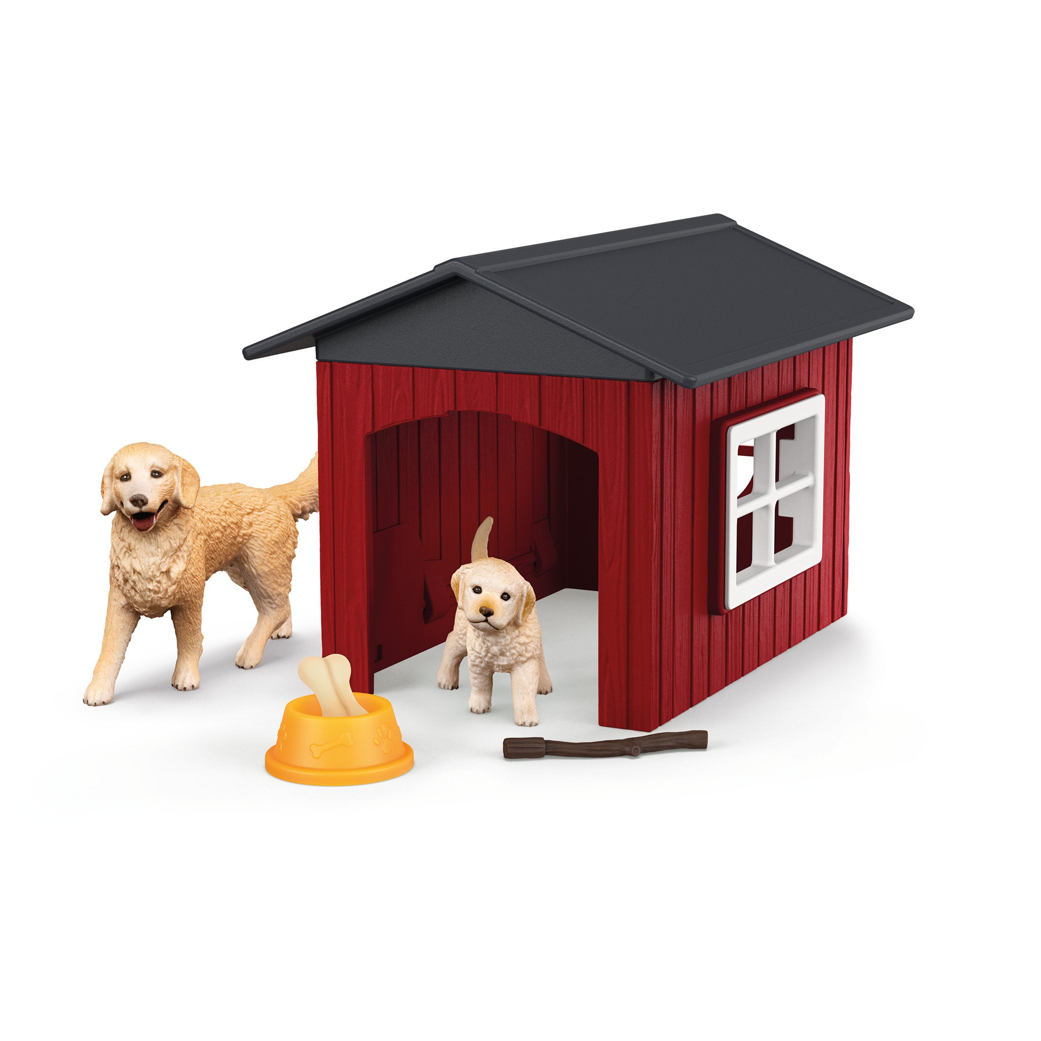 Schleich Dog Kennel with Golden Retrievers
