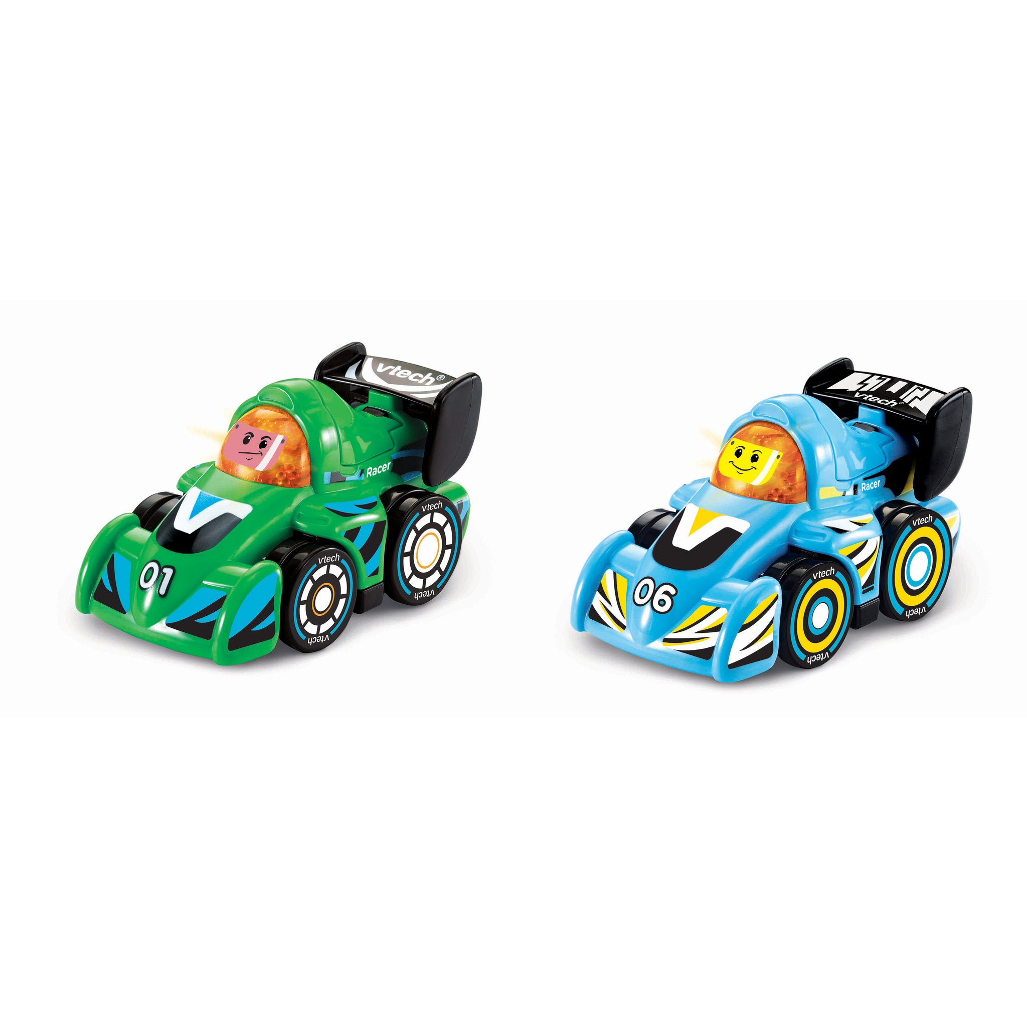 VTech Toot Toot Drivers V Racers Light Blue and Green 2 Pack