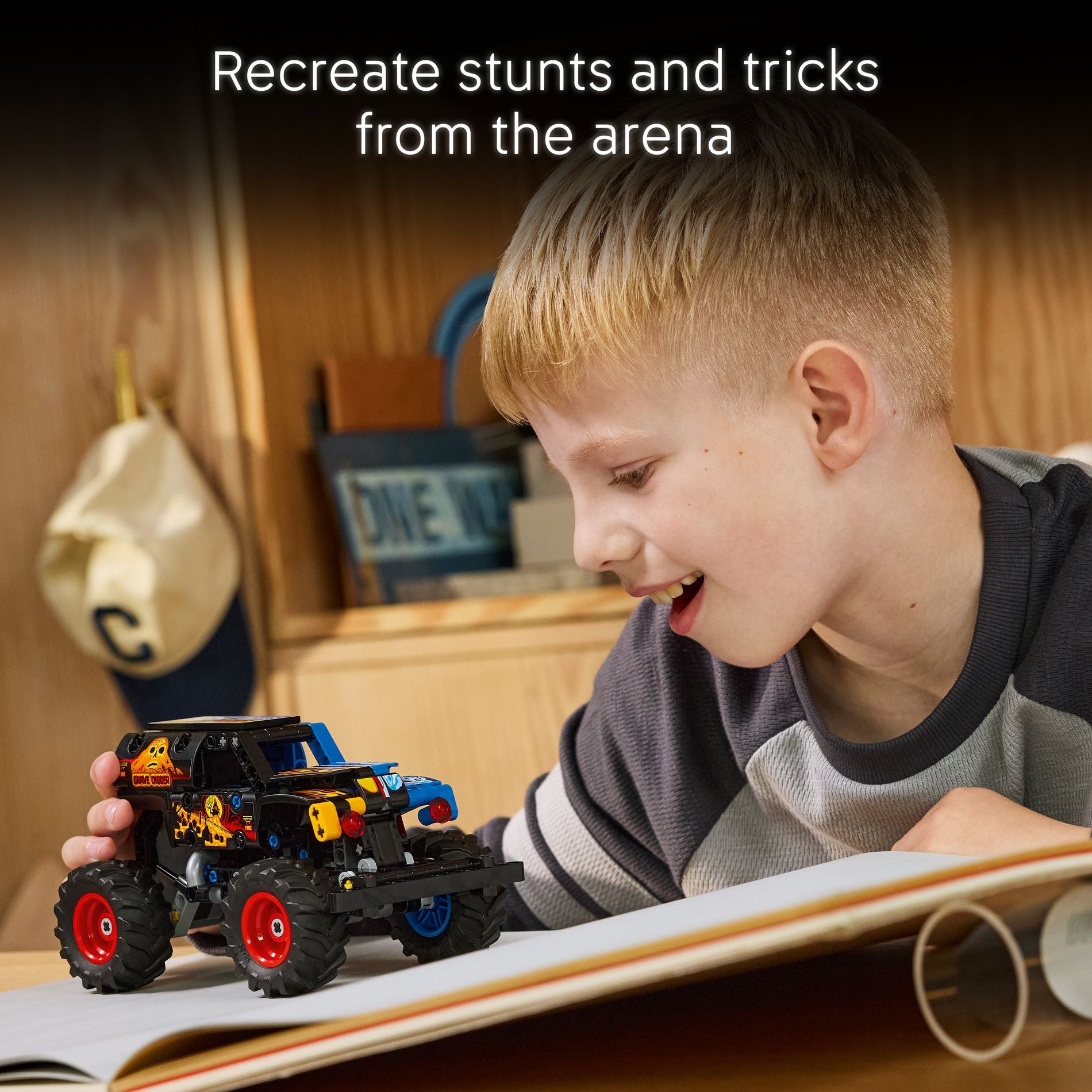 LEGO 42219 Technic Monster Jam Grave Digger Fire and Ice - Toyworld Australia