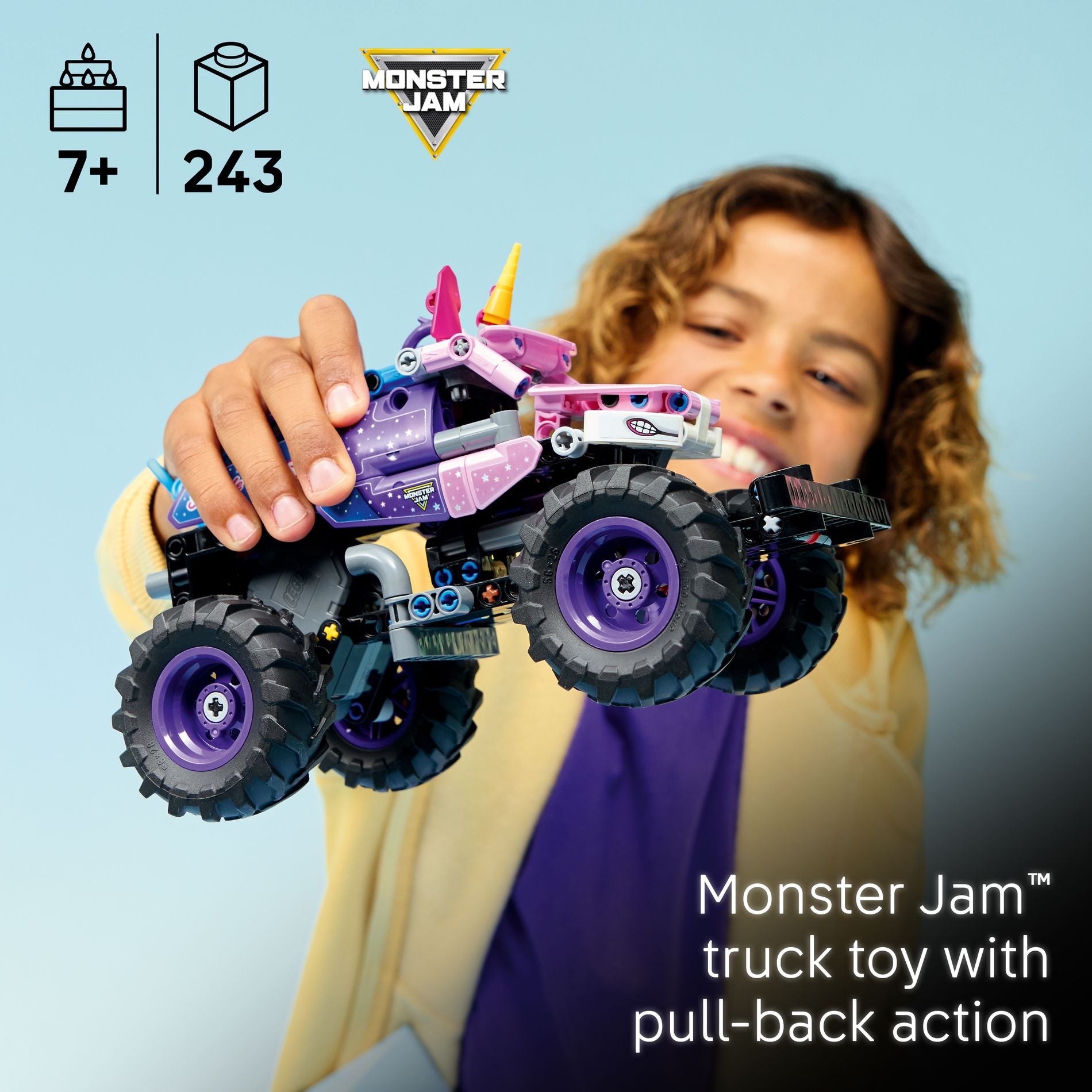 LEGO 42220 Technic Monster Jam  Sparkle Smash Pull-Back - Toyworld Australia