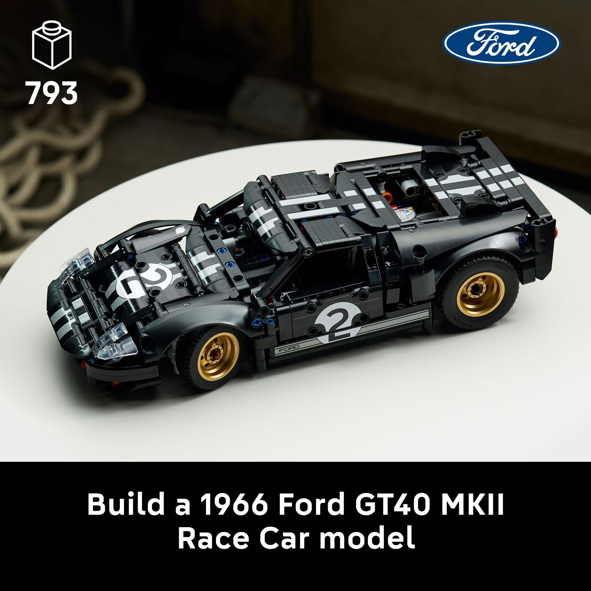 LEGO 42223 Technic 1966 Ford GT40 MKII Race Car - Toyworld Australia