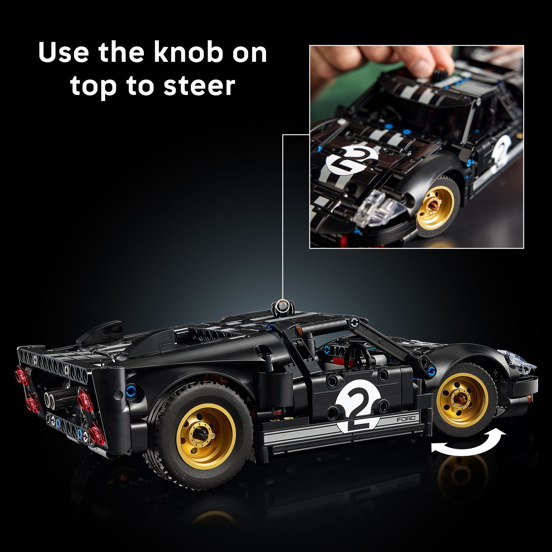 LEGO 42223 Technic 1966 Ford GT40 MKII Race Car - Toyworld Australia