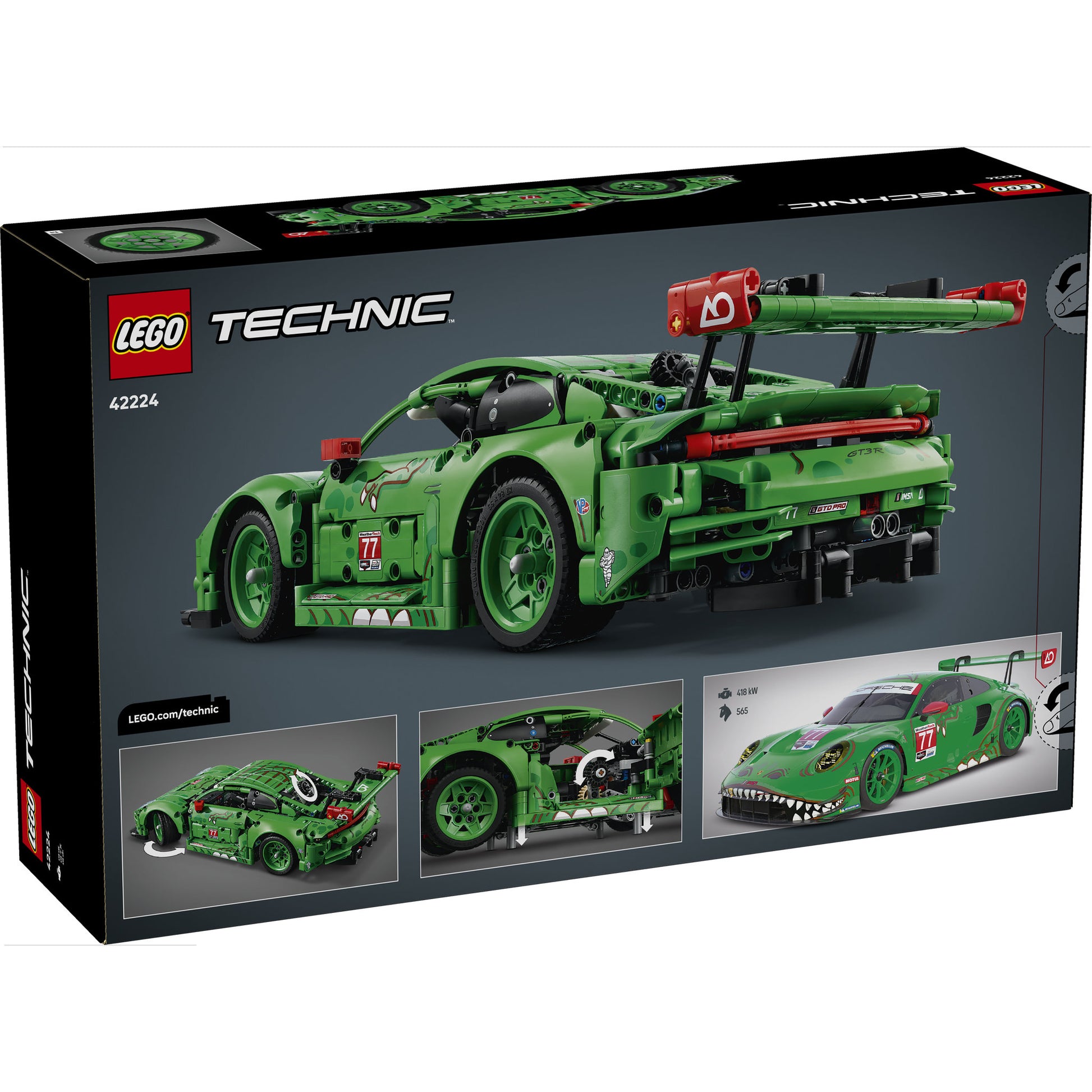 LEGO 42224 Technic Porsche 911 GT3 R REXY AO Racing Car - Toyworld Australia