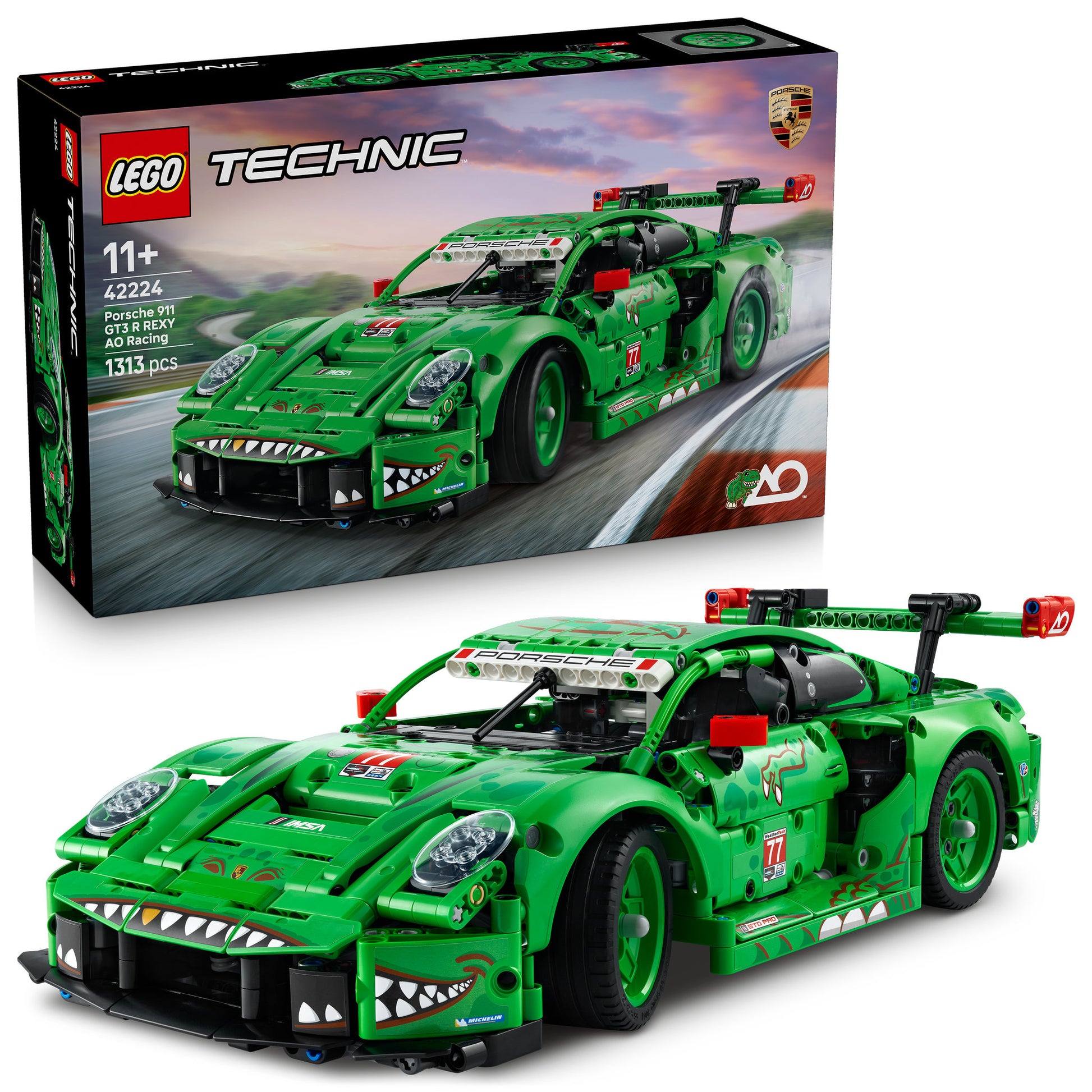 LEGO 42224 Technic Porsche 911 GT3 R REXY AO Racing Car - Toyworld Australia