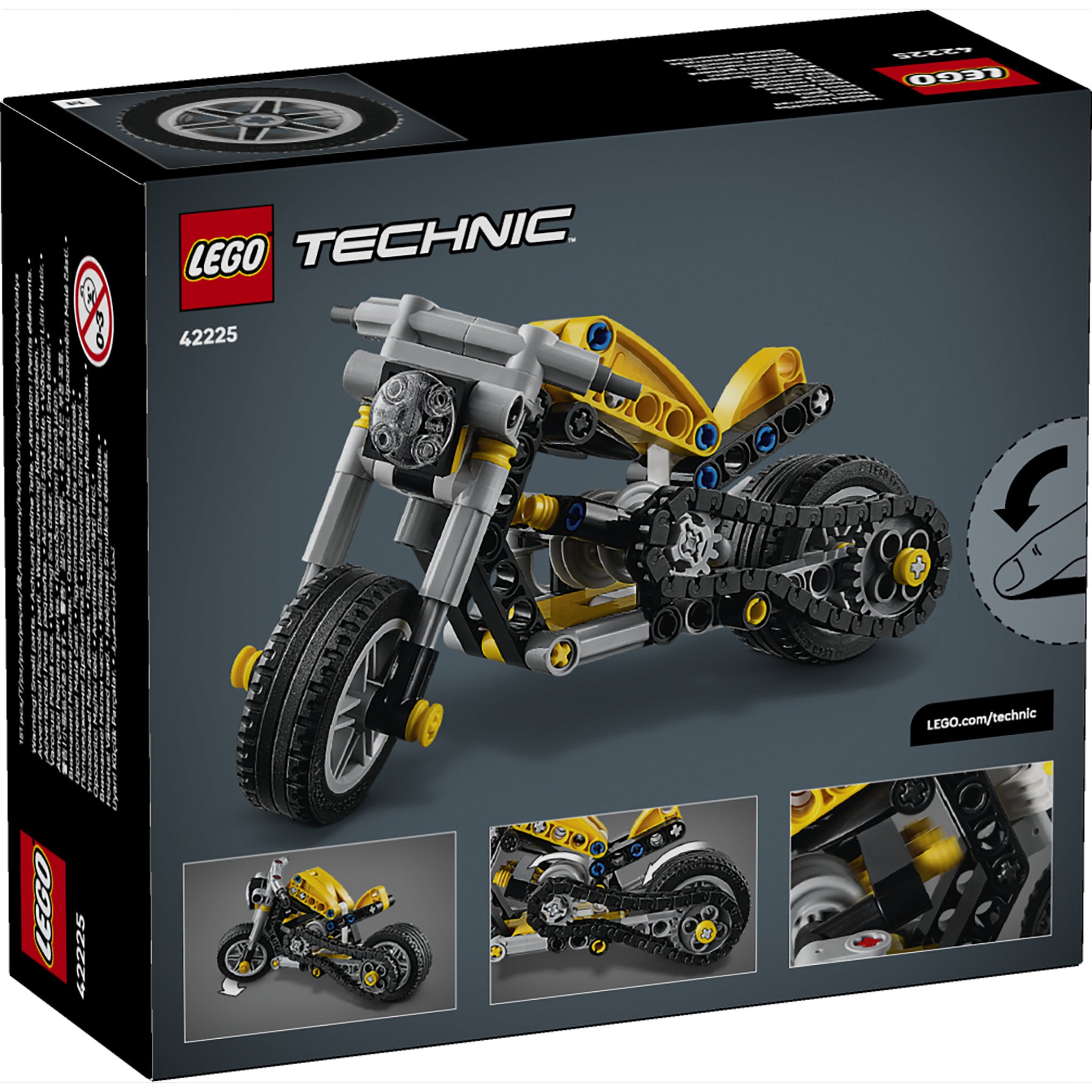 LEGO 42225 Technic Yellow Motorcycle
