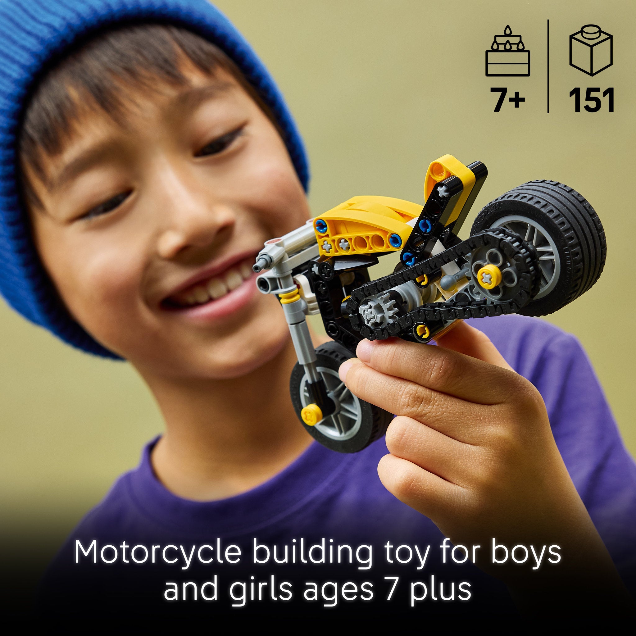 LEGO 42225 Technic Yellow Motorcycle