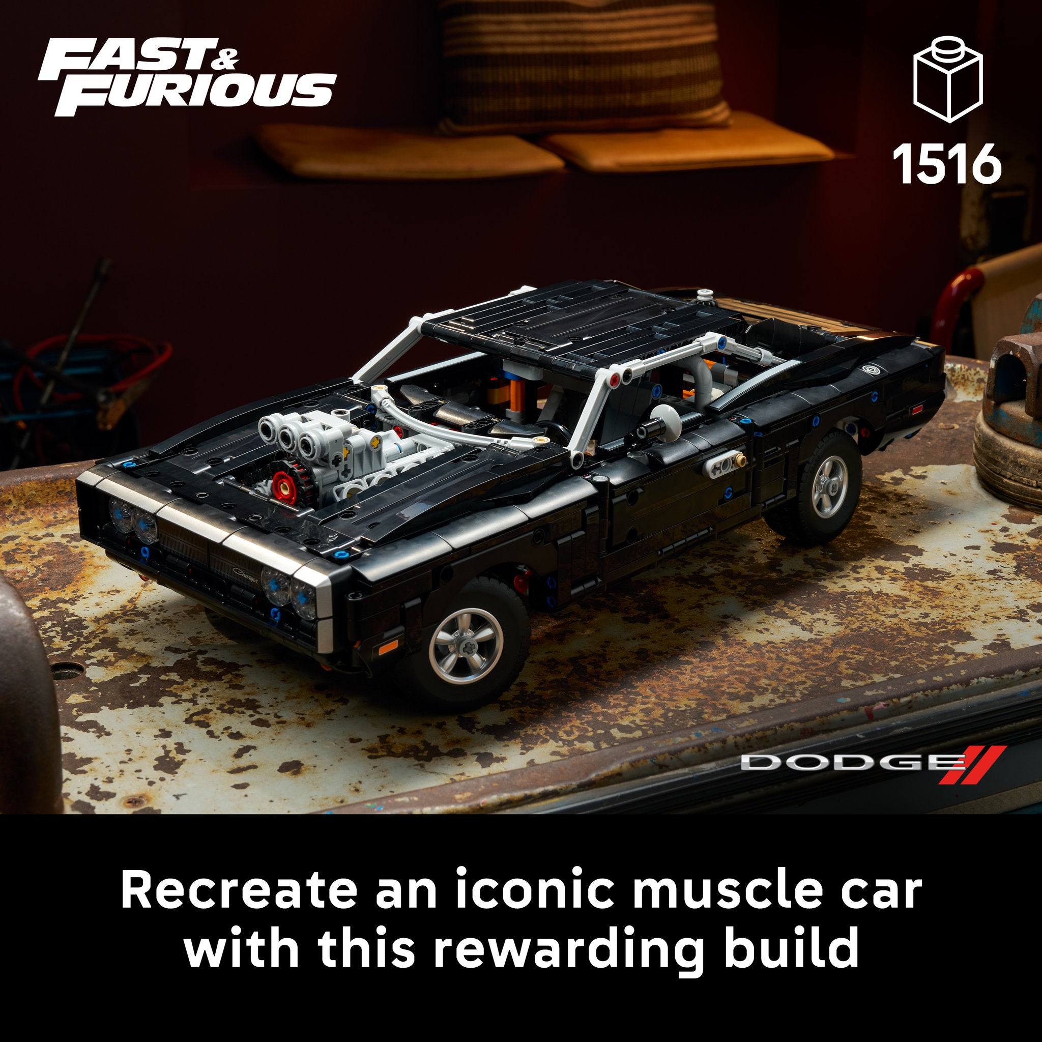 LEGO 42231 Technic Fast And Furious Dodge Charger R/T Car