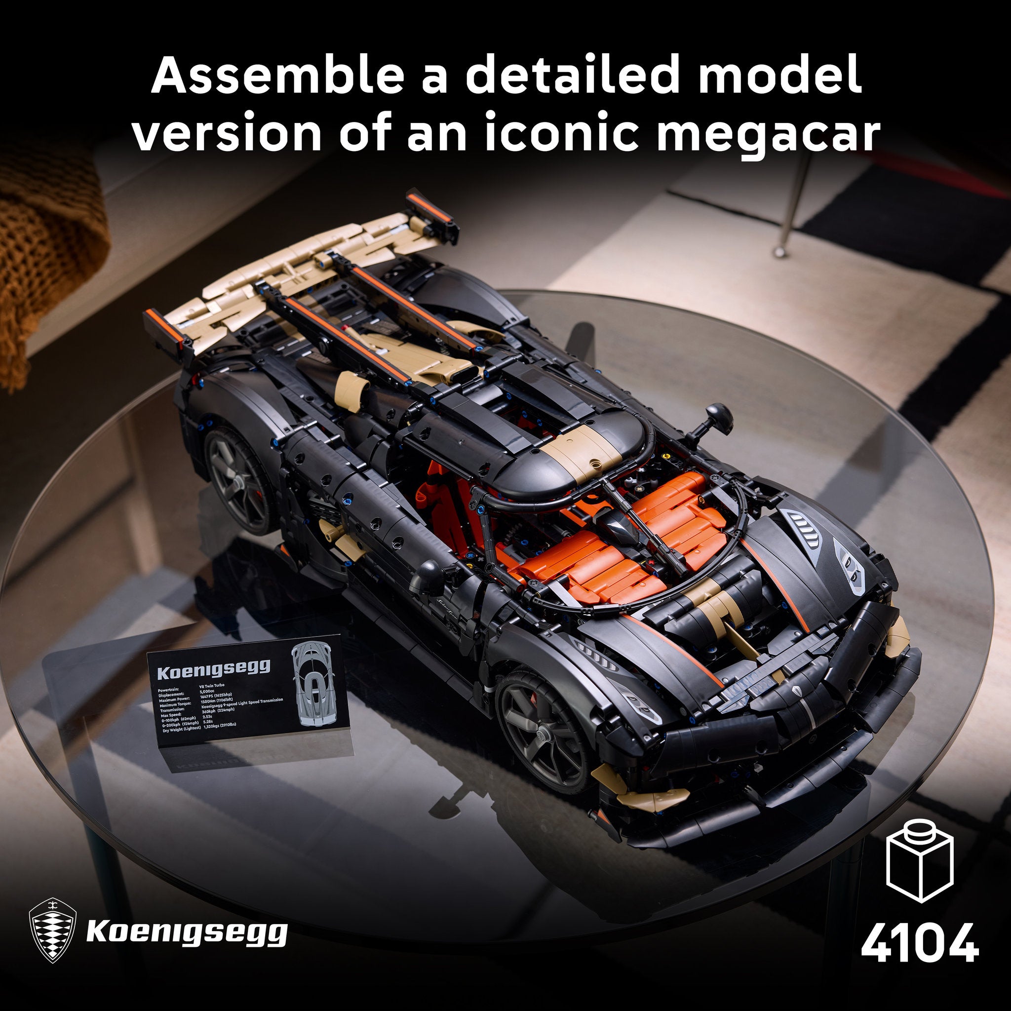 LEGO 42232 Technic Koenigsegg Sadair's Spear Megacar