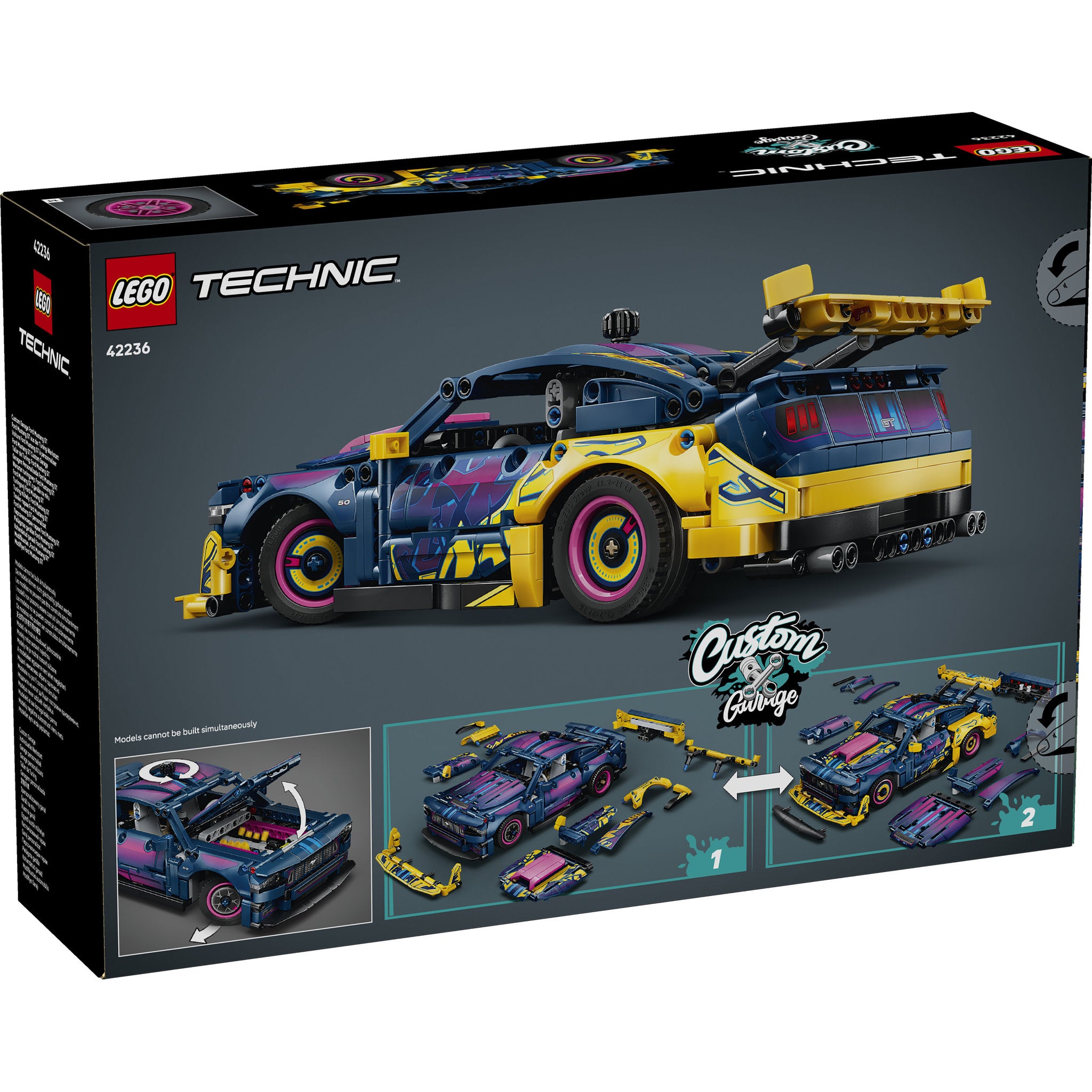 LEGO 42236 Technic Custom Garage Ford Mustang GT Car