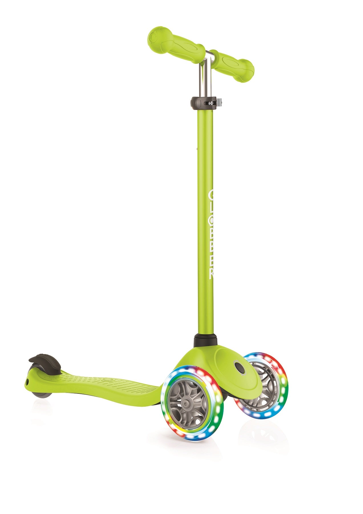 Globber Primo Foldable With Lights Scooter - Lime Green