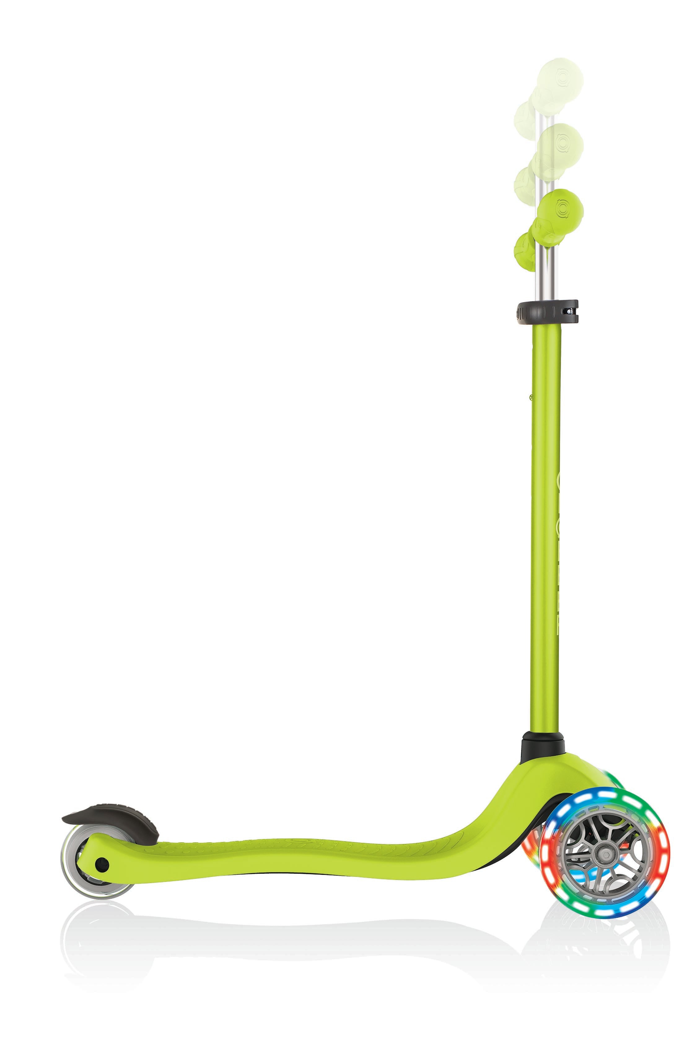 Globber Primo Foldable With Lights Scooter - Lime Green