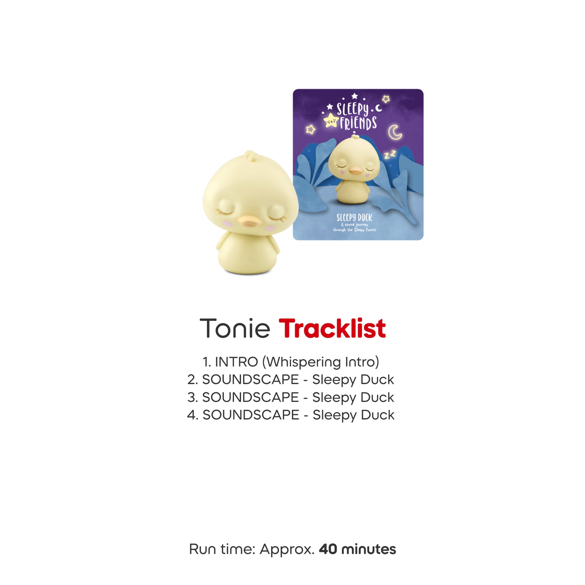 Tonies Audio Character Sleepy Friends - Duck Nature Soundcapes