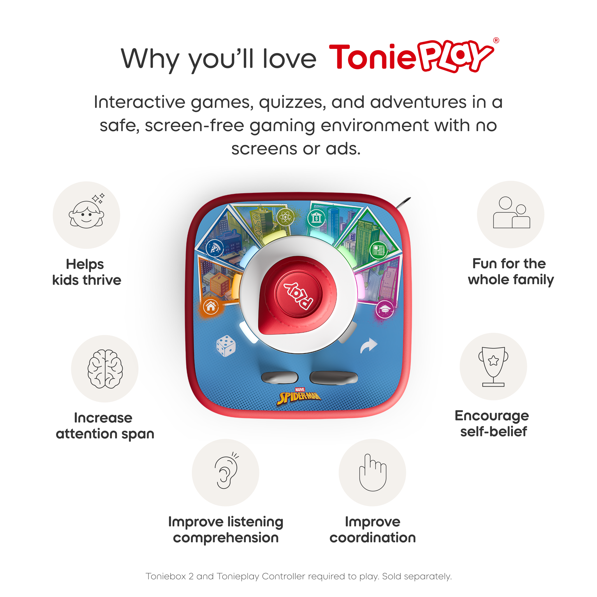 Tonies Tonieplay - Marvel Spiderman: Neighbourhood Heros