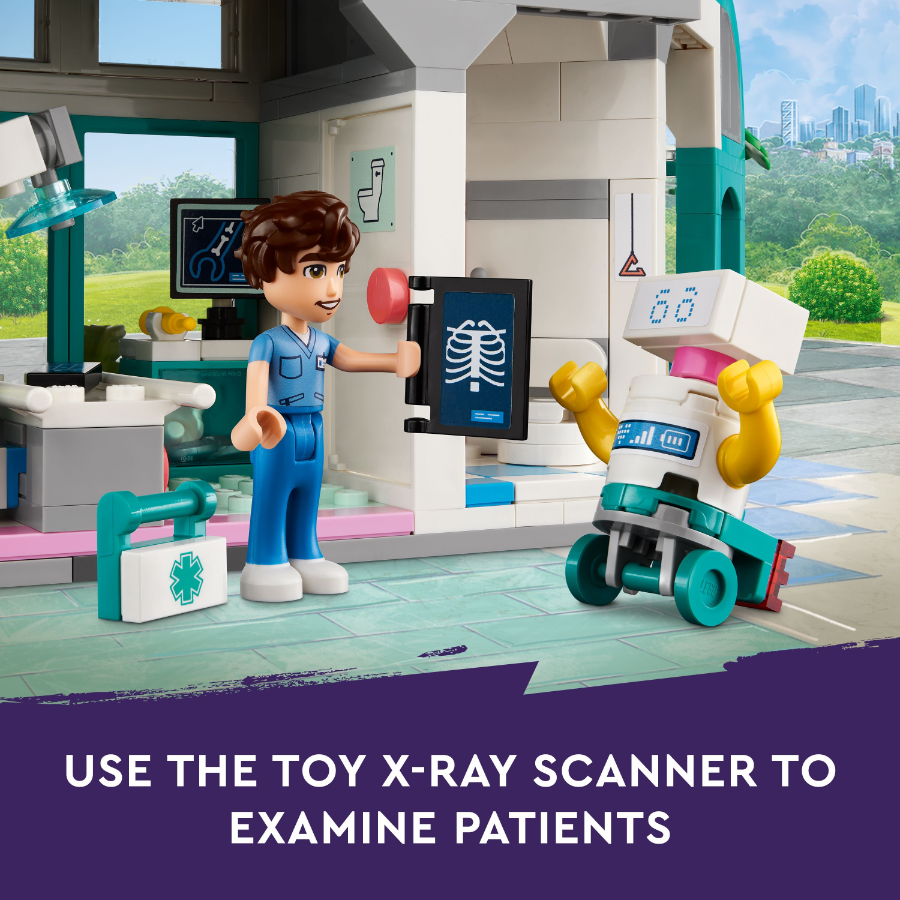 Lego Friends Hospital Inside LEGO 42621 Friends Heartlake City