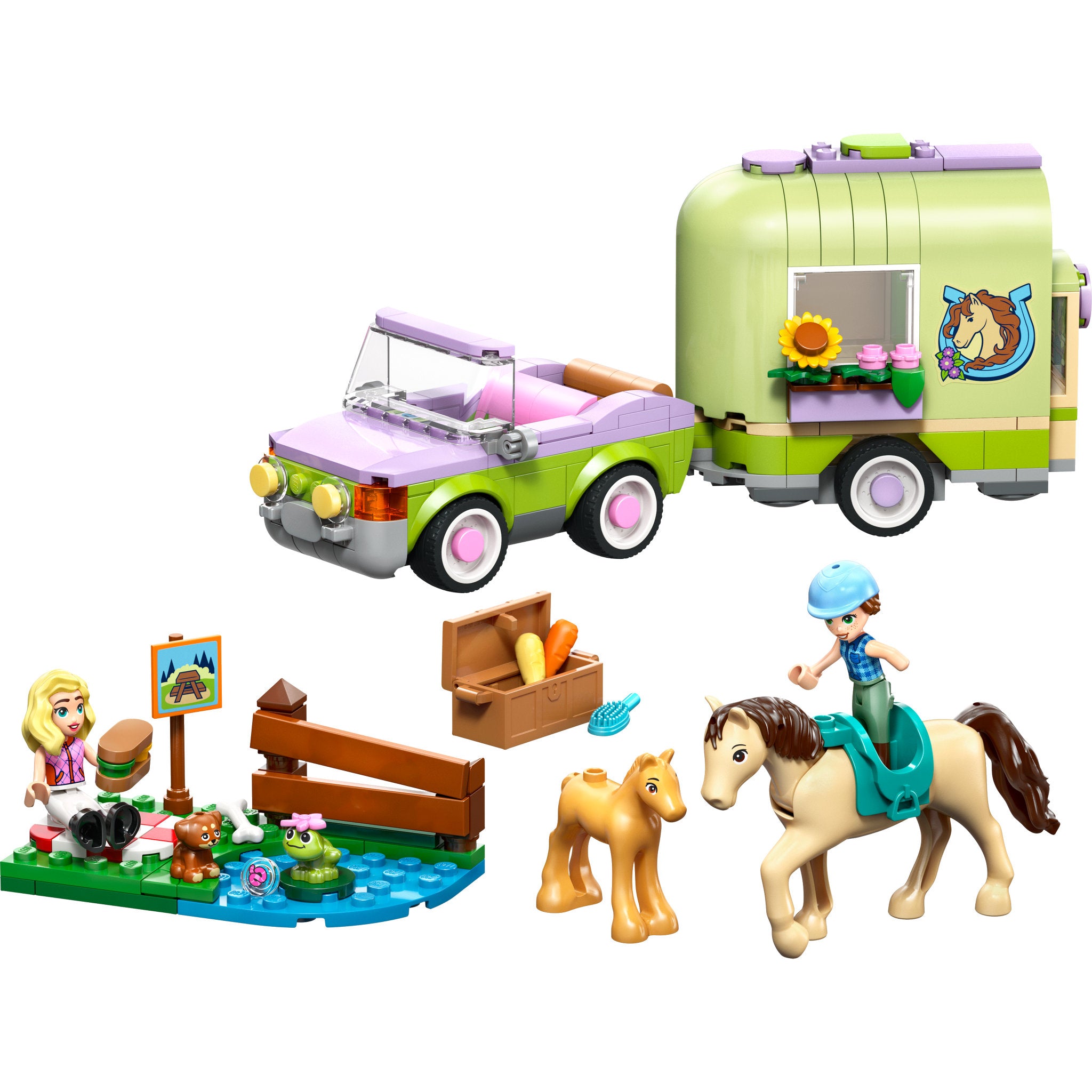 LEGO 42695 Friends Horse & Baby Foal Trailer