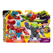 Heroes of Goo Jit Zu Smash Strikers Action Figure - Tyro vs Rock Jaw Versus 2 Pack